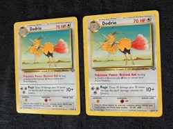 Dodrio Retreat Aid/Rage 70 HP Pokemon Jungle TCG Card 34/64 - Lot of 2 - Image 3