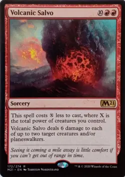 172/274 VOLCANIC SALVO RARE CORE SET 2021 MTG CARD - Image 1