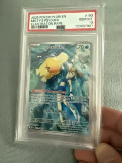 Pokemon TCG Misty's Psyduck Illustration Rare Card 193/182 PSA 10 Gem Mint 2025 - Image 3