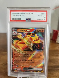 Charizard ex 006/165 Sv2a: Pokemon Card 151 Holo (Japanese) PSA 10 - Image 1
