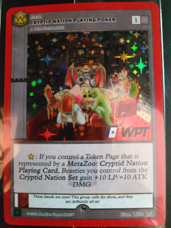 Kickstarter MetaZoo x WPT Holo Promos: Cryptid, Nightfall, Wilderness 3-Card Set - Image 2