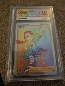 ACE 10 Candice 204/195 Silver Tempest Full Art Ultra Rare Pokemon Card Near Mint - Image 1