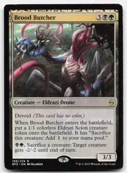 MTG Brood Butcher R Battle for Zendikar 199 LP - Image 1