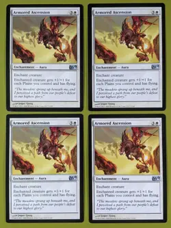 Armored Ascension x4 Magic 2011 M11 4x Magic the Gathering MTG - Image 1