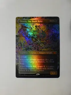 MtG Double Masters Elenda the Dusk Rose Borderless FOIL 377 M/NM Flat VCT123857 - Image 1