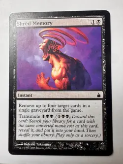 Shred Memory - Ravnica: City of Guilds - Magic The Gathering - MTG - Image 1