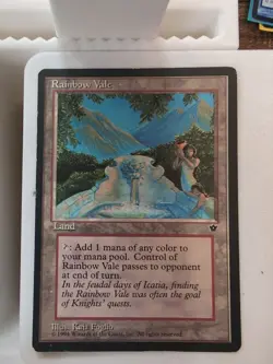 Rainbow Vale Fallen Empires MTG Land - Image 1