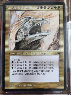 MTG ⭐Vaevictis Asmadi Legends NM/Mint ⭐Graded CGC 8.0 ⭐1994 Rare Magic - Image 2