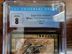 MTG ⭐Vaevictis Asmadi Legends NM/Mint ⭐Graded CGC 8.0 ⭐1994 Rare Magic - Image 5