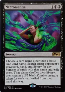116/274 NECROMENTIA RARE CORE SET 2021 MTG CARD - Image 1