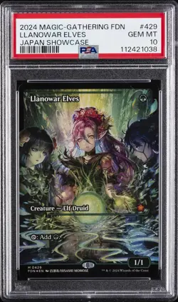 2024 MTG FOUNDATIONS JPN SC #429 LLANOWAR ELVES PSA 10 - Image 1