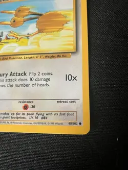 Doduo Fury Attack 50 HP Pokemon Base Set TCG Card 48/102 - Lot of 2 - Image 3