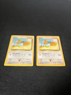 Doduo Fury Attack 50 HP Pokemon Base Set TCG Card 48/102 - Lot of 2 - Image 4