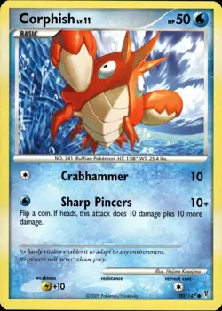 Corphish 100/147 | Platinum - Supreme Victors | Pokemon TCG | English | Common - Image 1