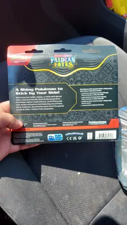 Pokemon Paldean Fates Tech Sticker Collection Fidough 3 Blister Packs - Image 2