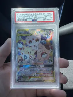 PSA 10 Pokemon Togepi & Cleffa & Igglybuff GX 143a/236 Promo Tag Team Alt Art - Image 1