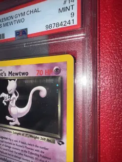 2000 POKEMON GYM CHALLENGE HOLO #14 ROCKET'S MEWTWO PSA 9 - Image 4