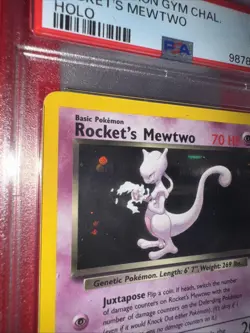 2000 POKEMON GYM CHALLENGE HOLO #14 ROCKET'S MEWTWO PSA 9 - Image 5