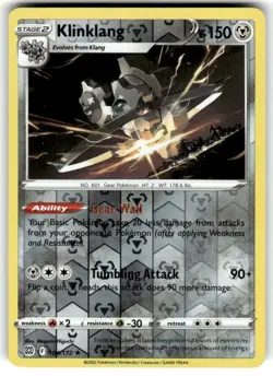Reverse Holo Klinklang 104/172 Rare Brilliant Stars Pokemon TCG NM - Image 1