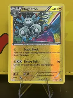 Pokemon TCG - Magneton 53/162 - BREAKthrough - Uncommon Reverse Holo - LP/MINT - Image 1