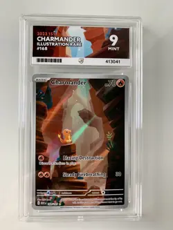 Pokemon 151 Charmander 168/165 S&V 151 English MINT ACE 9 (Not PSA) - Image 1
