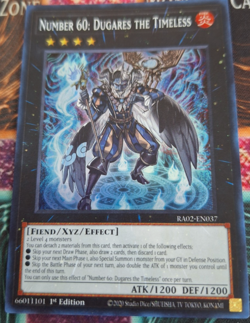 Yugioh Number 60: Dugares the Timeless RA02-EN037 Super Rare 1st Edition NM - Image 1