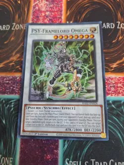Yugioh PSY-Framelord Omega RA02-EN028 Super Rare 1st Edition Near Mint - Image 1