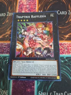 Yugioh Traptrix Rafflesia RA02-EN034 Super Rare 1st Edition Near Mint - Image 1