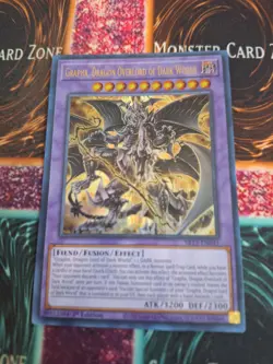 Yugioh Grapha, Dragon Overlord of Dark World SR13-EN041 Ultra 1st Edition NM - Image 1