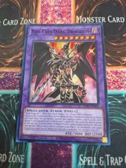 Yugioh Red-Eyes Dark Dragoon RA02-EN021 Super Rare 1st Edition Near Mint - Image 1