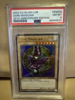2023 Yugioh! LOB Dark Magician 25th Anniversary Edition PSA 8 - Image 1