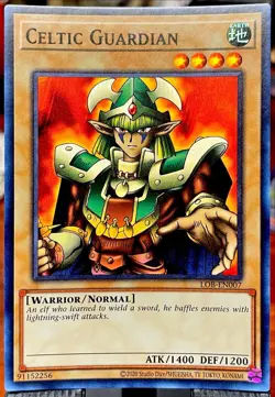 MINT 🔥 YUGIOH Celtic Guardian LOB-EN007 25th Anniversary Rare Holo Limited - Image 1