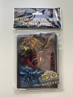 Slifer Ra Obelisk GOD SLEEVES PACK 50 | Konami Official YuGiOh - Image 1