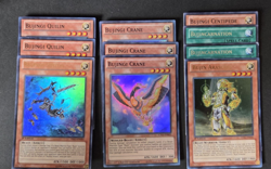 Yugioh Bujin x10 Set Arasuda Quilin Crane Sinyou MP14-EN207 Ultra Rare 1st Ed NM - Image 2
