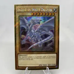 Yugioh Blue-Eyes White Dragon MVP1-ENGV4 Gold Secret Rare Near Mint - Image 1