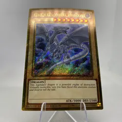 Yugioh Blue-Eyes White Dragon MVP1-ENGV4 Gold Secret Rare Near Mint - Image 3
