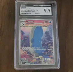 CGC 9.5 Gem Mint Wailord 162/159 Illustration Rare Journey Together Pokemon Card - Image 1