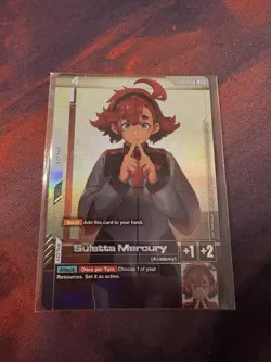 Suletta Mercury Gundam Card Game First Combat Top 16 Promo Gen Con FAST SHIPPING - Image 1