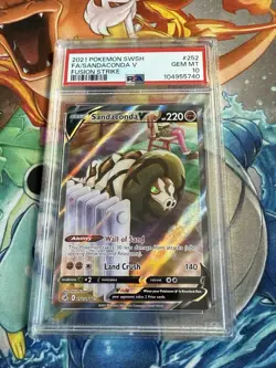 Sandaconda V Alternate Art Fusion Strike PSA 10 Pokemon Card - Image 1