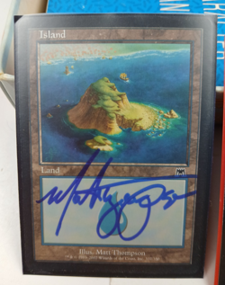Signed Island Land 1993 MTG Magic! Foreign Cards Lot - Image 2