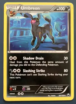 POKEMON TCG CARD - BLACK AND WHITE DARK EXPLORERS - UMBREON 60/108 NM - Image 1