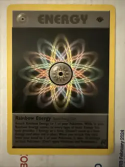 Pokemon Card - Rainbow Energy Team Rocket 1st Edition 80/82 Rare - Image 1