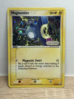 Magnemite 59/92 Ex Legend Maker Stamped Reverse Holo Foil Pokemon Card PL SWIRL - Image 1