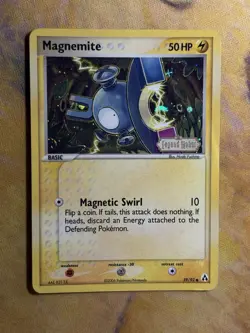 Magnemite 59/92 Ex Legend Maker Stamped Reverse Holo Foil Pokemon Card PL SWIRL - Image 2