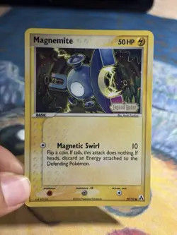 Magnemite 59/92 Ex Legend Maker Stamped Reverse Holo Foil Pokemon Card PL SWIRL - Image 3