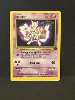 Mewtwo 3 WB Black Star Promo The First Movie Pokemon Card ⭐ MP ⭐ - Image 1