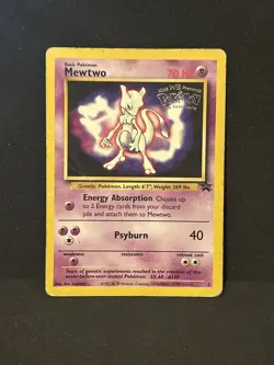 Mewtwo 3 WB Black Star Promo The First Movie Pokemon Card ⭐ MP ⭐ - Image 1