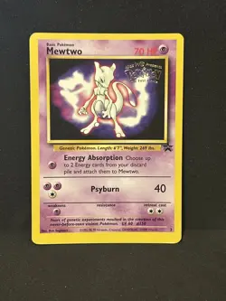 Mewtwo 3 WB Black Star Promo The First Movie Pokemon Card ⭐ MP ⭐ - Image 2