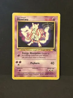 Mewtwo 3 WB Black Star Promo The First Movie Pokemon Card ⭐ MP ⭐ - Image 4