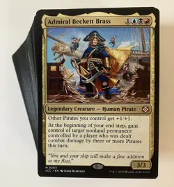 MTG Magic The Gathering Admiral Beckett Brass Budget 100 Card Commander Deck - Image 1